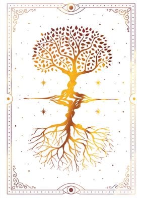 Tarot tree of live mirror