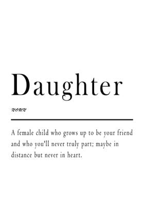 Daughter Definition Print