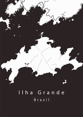 Ilha Grande Island Map