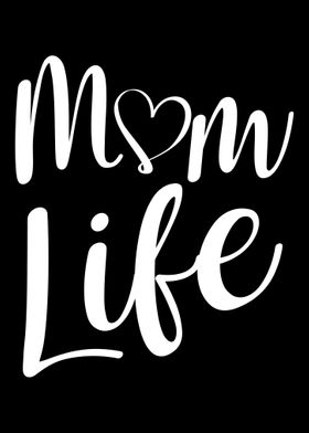 Mom Life Heart Parenting C