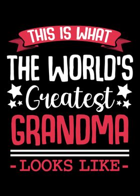 Worlds Best Grandma Looks