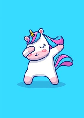 Cute Unicorn Dabbing