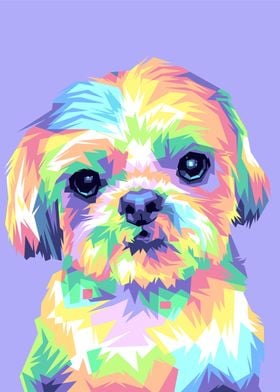 Dog WPAP Pop Art