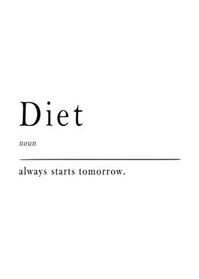 Diet Definition Print