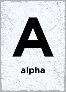 A is for Alpha