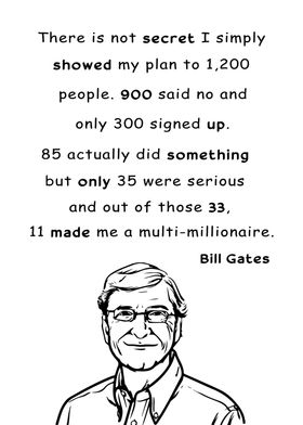 Bill Gates Quotes Poster