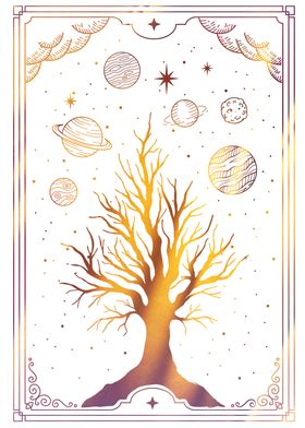 Tarot tree of live galaxy