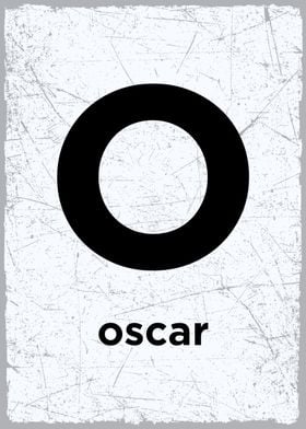 O is for oscar