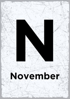 N is for November