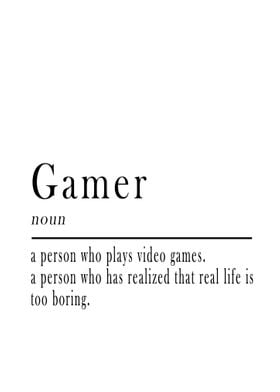 Gamer Print Definition