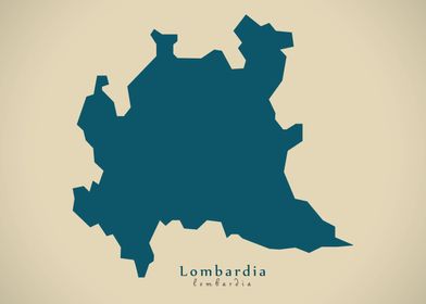 Lombardia region map