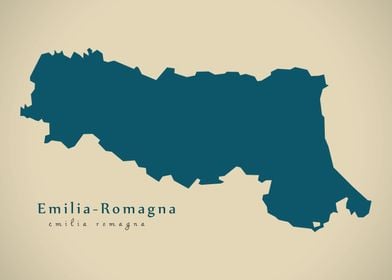 Emilia Romagna region map