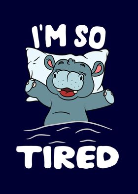 Sleeping Hippo tired Hippo