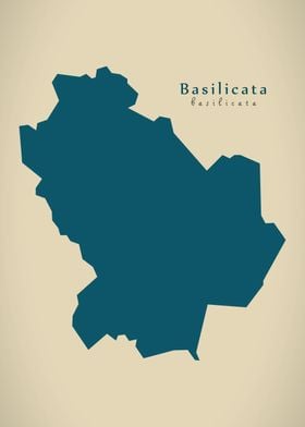 Basilicata region map