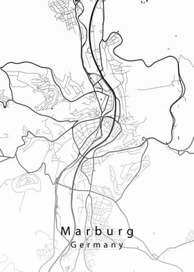 Marburg City Map