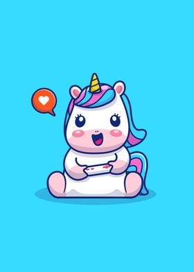 Cute Unicorn Gaming