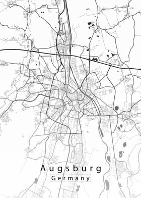 Augsburg City Map