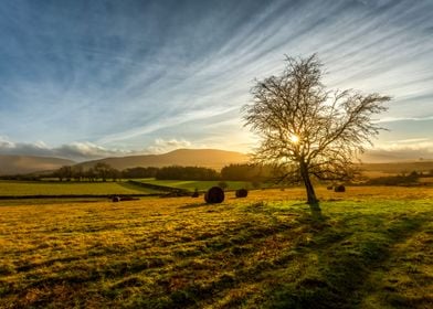 Brecon beacons sunset