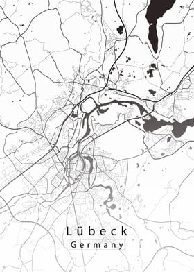 Luebeck City Map