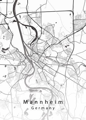 Mannheim City Map