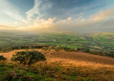 The green fields of Brecon