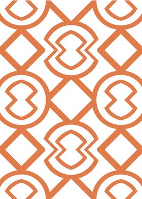 Orange geometric pattern