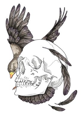Nevermore skull