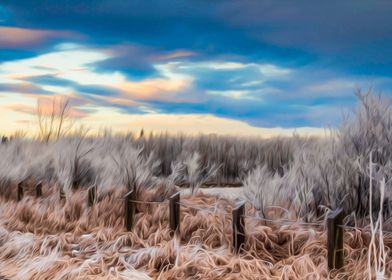 Winter Frost Oil Painting