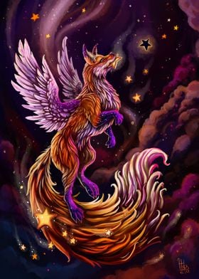 Magic winged fox nebula