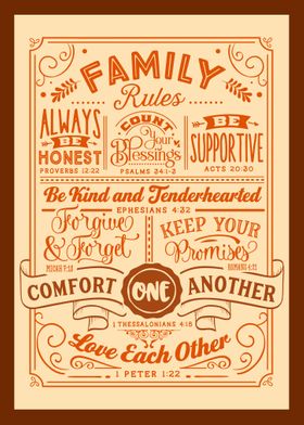 Family Rules Verses