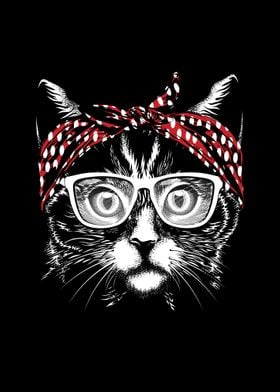 Cat with Glasses 