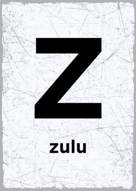 z is for zulu