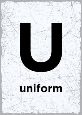 i is for uniform