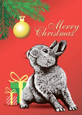 Christmas rabbit