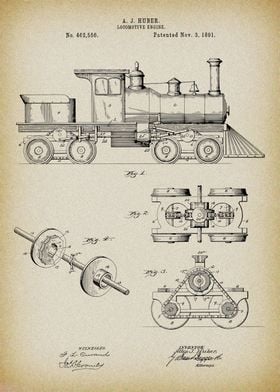 Locomotive Engine Patent