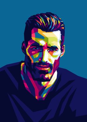 GigaChad in PopArt