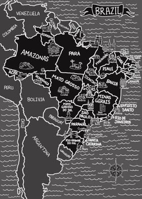 Dark Map of Brazil