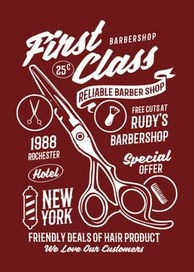 Retro Barbershop Poster