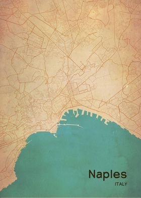 Naples City Map Italy