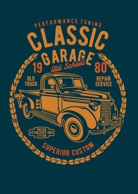 Retro Garage Poster