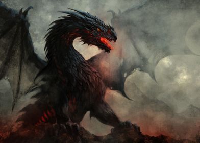 Mythical Black Dragon