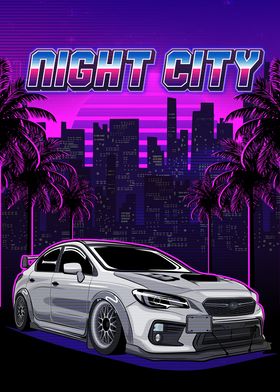 wrx sti night city 