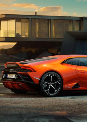 Orange Lamborghini Huracan