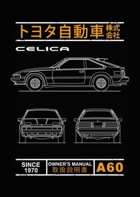 Blueprint of Celica A60