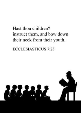 Instruct your children