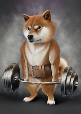 Shiba Dog Lift Shrug Bar