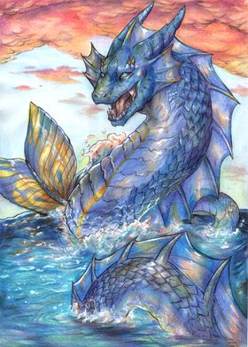 BlueYellow Sea Serpent