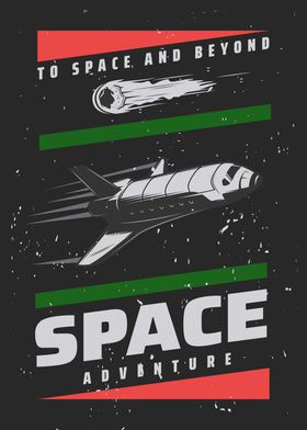 space flat design