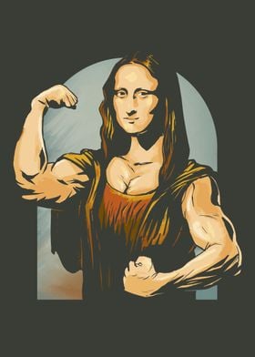 Mona Lisa Posters Online Paintings - | Pictures, Prints, Displate Metal Shop Unique