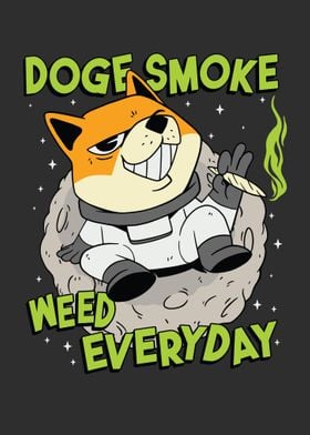 Funny doge smoke